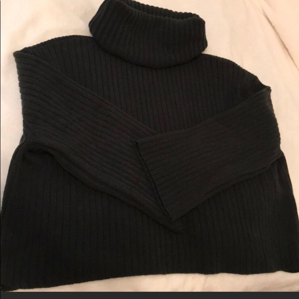 Oversized boxy sweater - dark green